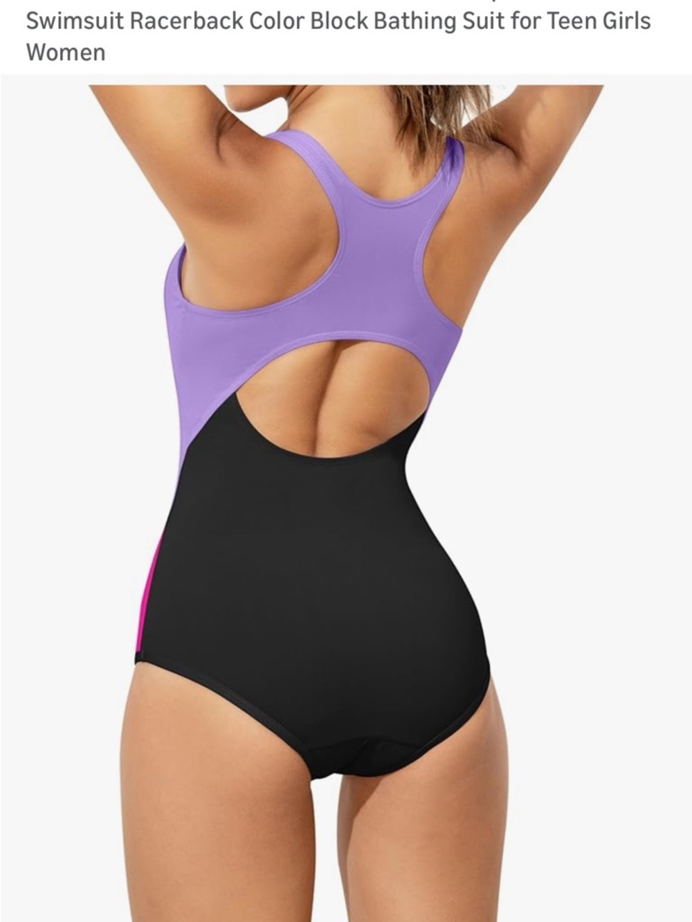 NWT-XS Girls menstrual proof
Competition,Razorback
Period proof bathingsuit Teen - Picture 5 of 10